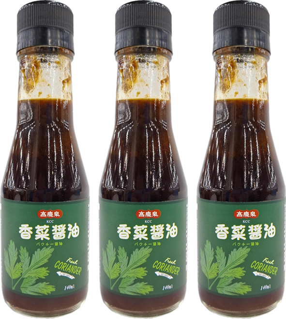高慶泉 香菜醬油, 140ml, 3瓶