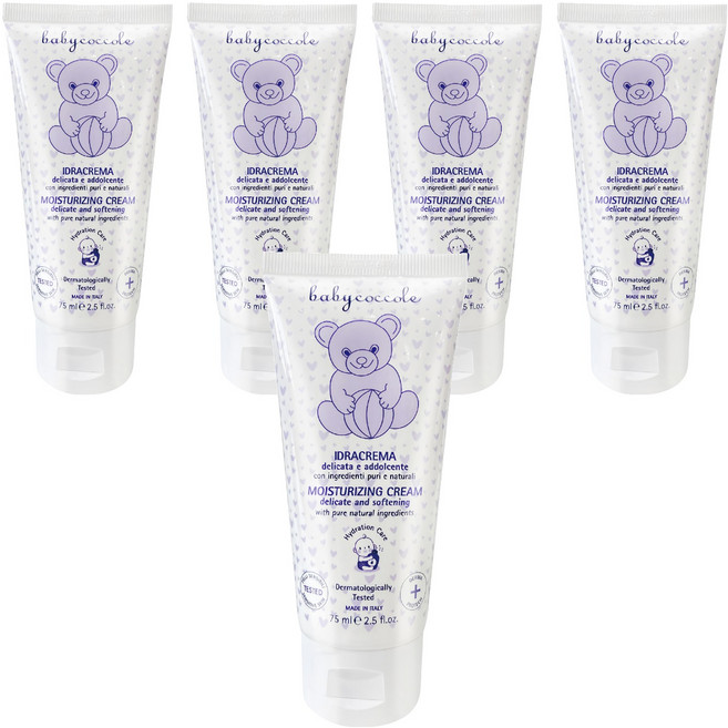 babycoccole 寶貝可可麗 滋潤舒緩護膚霜, 75ml, 5條