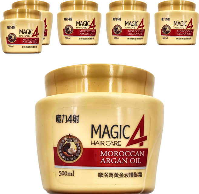 魔力4射 摩洛哥黃金液護髮霜, 500ml, 6罐