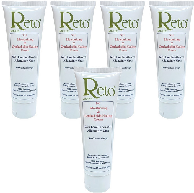 Reto 3+1填補保濕 乾燥龜裂深層修護霜, 120g, 5條