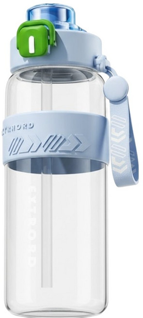 耐摔便攜運動水壺, 1個, 800ml, 藍色