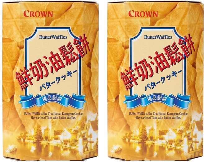 CROWN 皇冠 鮮奶油鬆餅, 142g, 2盒