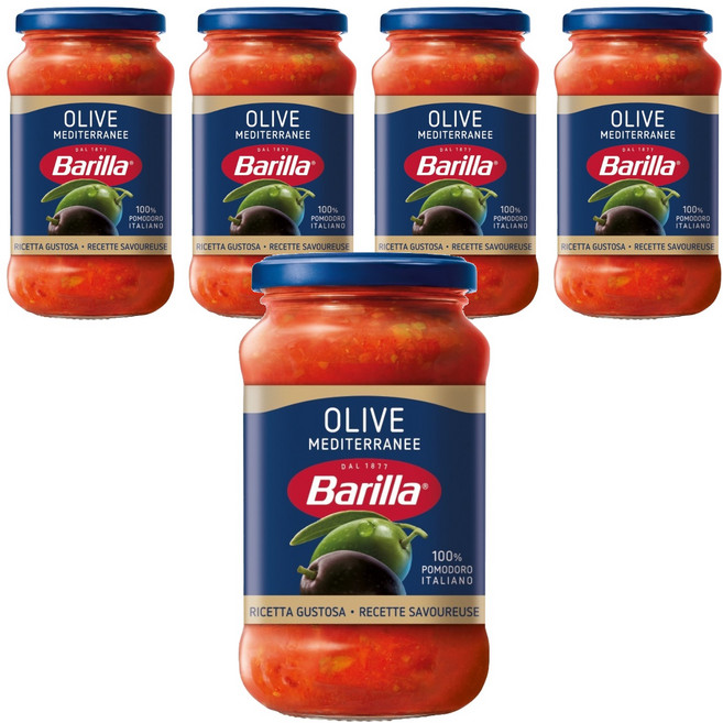 Barilla 百味來 橄欖義大利麵醬, 400g, 5個