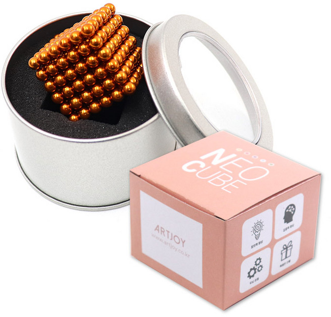 ARTJOY Neo Cube 5mm + 鐵盒 + 紙盒, 橘色