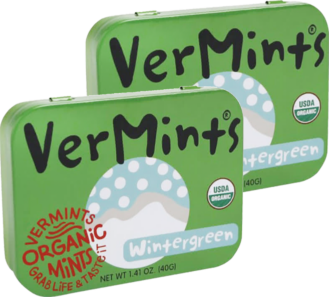 VERMINTS 美國有機薄菏糖 冬青風味, 40g, 2盒