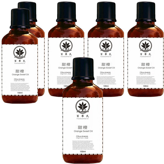 Bio-matrix 百翠氏 100%純精油, 甜橙, 100ml, 6瓶