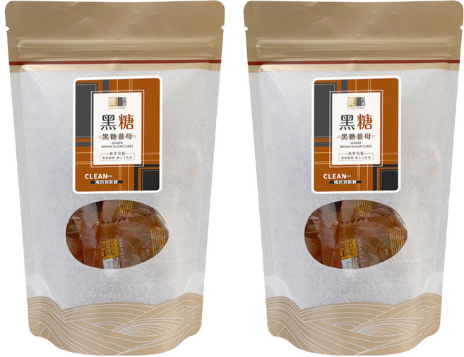 饗得美 Clean黑糖塊 黑糖薑母, 32g, 8個, 2袋
