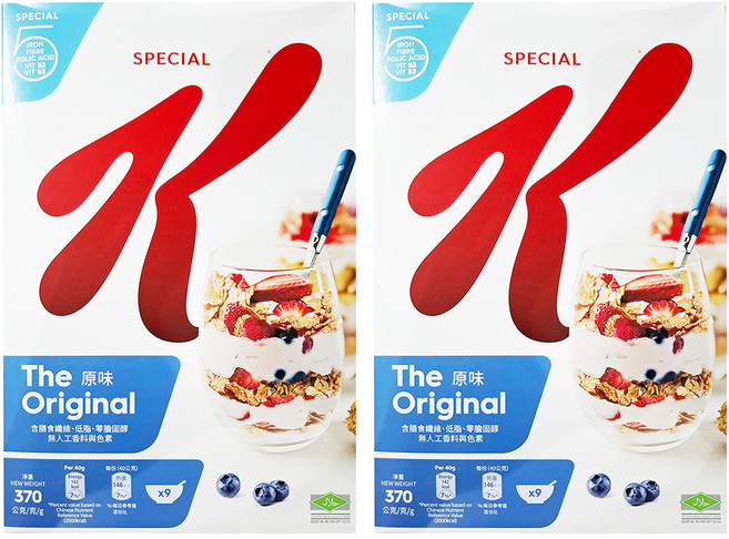 Kellogg's 家樂氏 Special K 香脆麥米片, 370g, 2盒