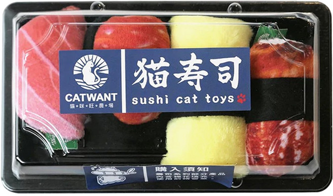 CATWANT 貓咪旺農場 木天蓼壽司, 多色, 1盒