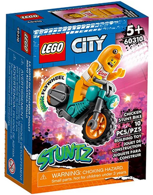 LEGO 60310 城市系列, 小雞特技摩托車 Chicken Stunt Bike, 1盒