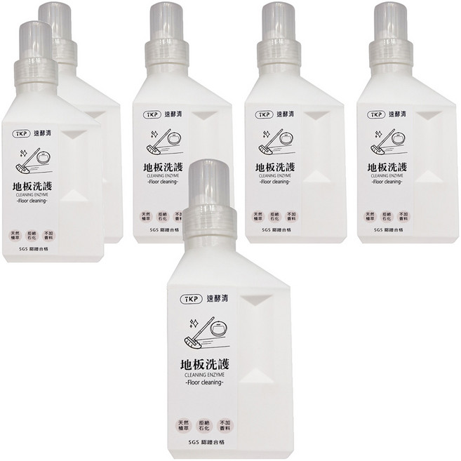 TKP 植萃酵素 地板洗護粉, 500g, 6瓶