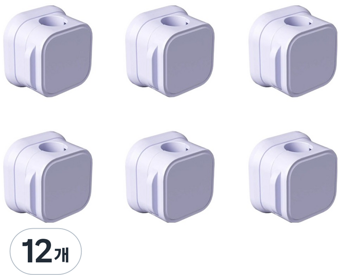 希米商城 磁吸式電線整理夾 KK219, 紫色, 12個