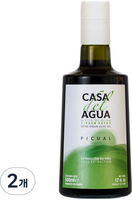 ORO BAILEN CASA del AGUA特級初榨橄欖油, 500ml, 2個