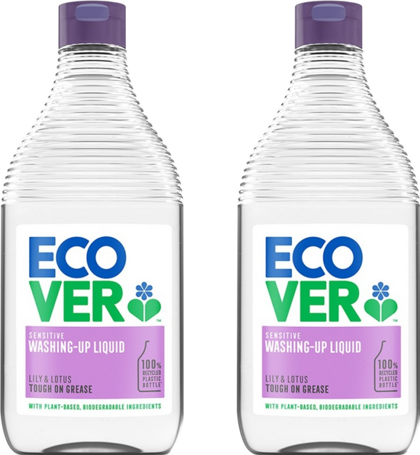 ECOVER 宜珂 洗碗精 百合 + 蓮花, 450ml, 2個