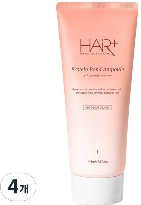 HAiR Plus 蛋白質黏合劑 摩登蜜桃香氛安瓶精華, 4個