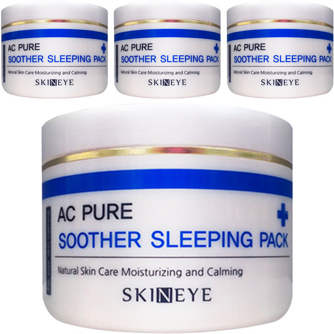SKINEYE AC純淨水潤睡眠面膜, 120ml, 4個