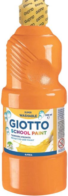 GIOTTO 可洗式兒童顏料 色彩鮮豔 不需加水即可直接繪畫, 1色, 500ml