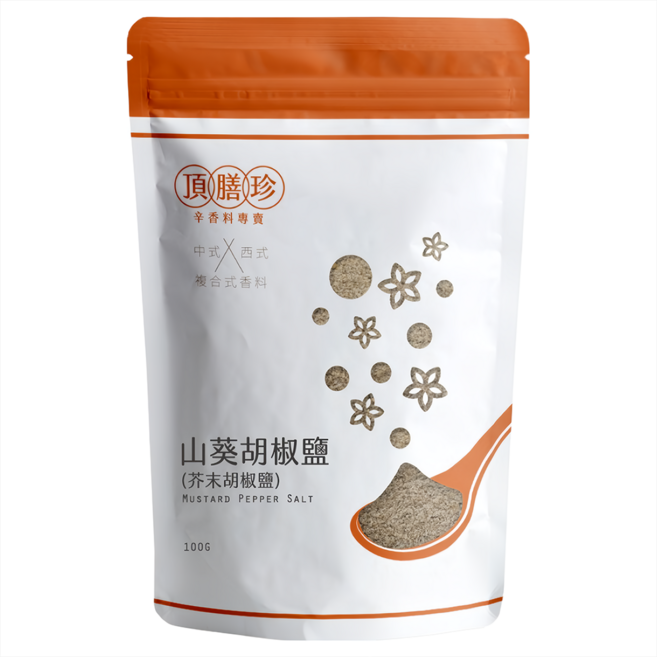 頂膳珍 山葵芥末胡椒鹽, 100g, 1包