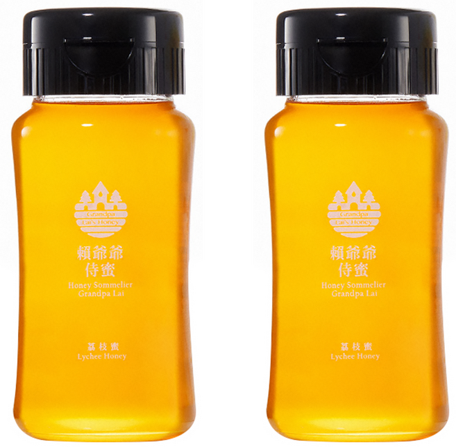賴爺爺蜜蜂小森林 侍蜜系列 荔枝蜜, 380g, 2瓶