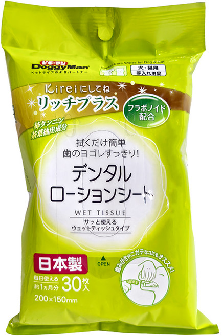 DoggyMan 多格漫 犬貓用簡約生活濕紙巾, 30張, 1包