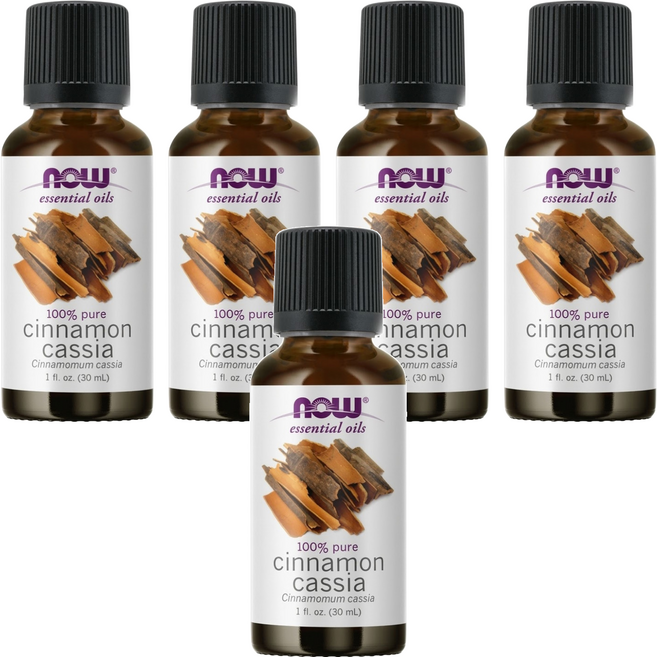 NOW Foods 純精油, 肉桂, 30ml, 5瓶