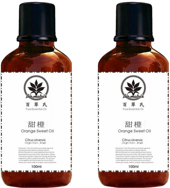 Bio-matrix 百翠氏 100%純精油, 甜橙, 100ml, 2瓶