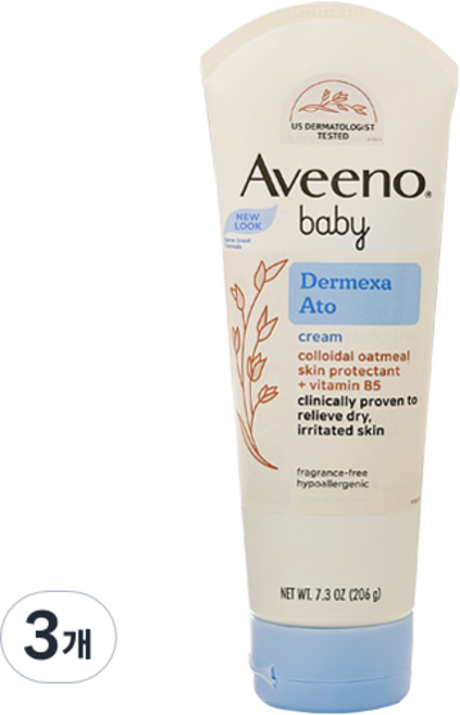 Aveeno 艾惟諾 燕麥舒緩保濕霜, 206g, 3個