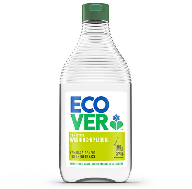 ECOVER 宜珂 親膚洗碗精 萊姆蘆薈, 1個, 450ml