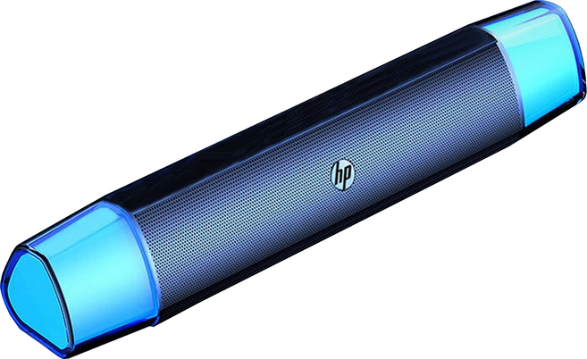 hp 惠普 Soundbar RGB多媒體長型喇叭, DHE-6010S, 黑色 + 藍色