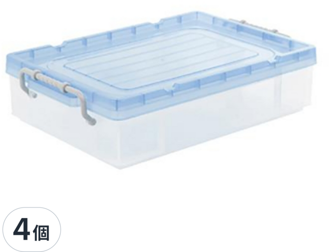 KEYWAY 聯府 強固型掀蓋整理箱 5.9L, 顏色隨機, 4個