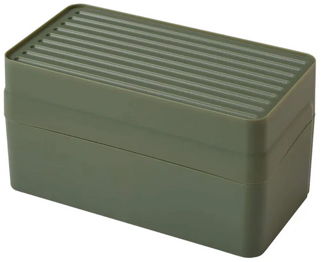 Heiwa 平和 磁吸式抗菌口罩收納盒 19 x 10.5 x 10.1cm 240g, 海軍綠, 1個