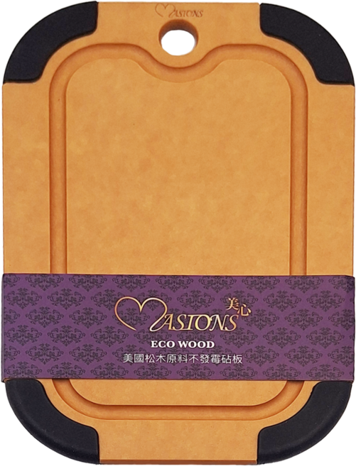 MASIONS 美心 ECOWOOD 美國松木原料不發霉抗菌砧板, 木頭色, 1個
