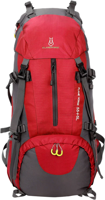 Flamehorse 火焰馬登山包 60L 紅色 63 x 30 x 18cm