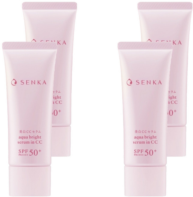 SENKA 專科 台灣公司貨 水透亮白發光霜, 單一顏色, 40g, 4條