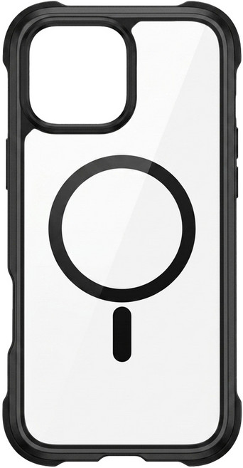MAGEASY Odyssey M 手機 手機殼 iPhone 16 Pro Max 超軍規 防摔 MagSafe Compatible With Strap 金屬黑