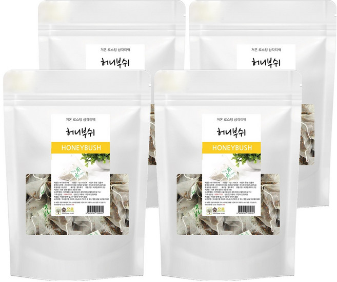 南非蜜樹茶三角茶包, 1g, 100包, 4袋