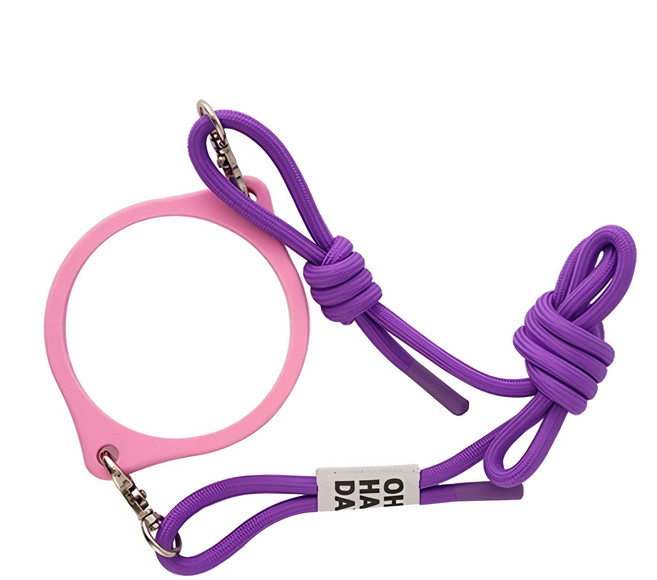 LocknLock 樂扣樂扣 LHC4333SR_PUP-矽膠圈掛繩-83MM-PUP-CN-60, 紫色 + 粉色, 1入