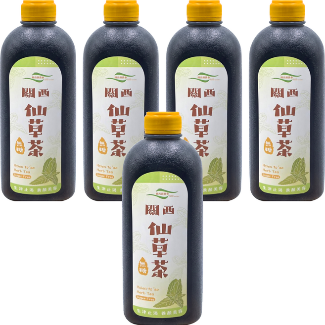 關西鎮農會 仙草茶 無糖, 960ml, 5瓶