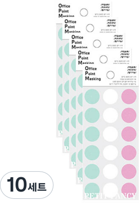 Petit 紙膠帶標籤 3款 x 36p 套組 OPM-M301A, 10套