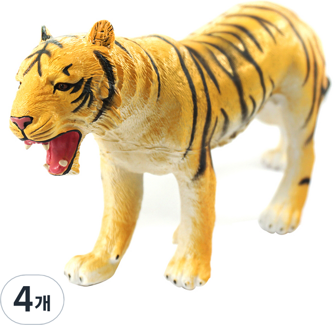 Bandi Toy 柔軟動物老虎公仔, 4個