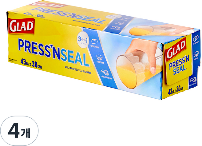 GLAD 佳能 Press'n Seal 神奇保鮮膜, 4個
