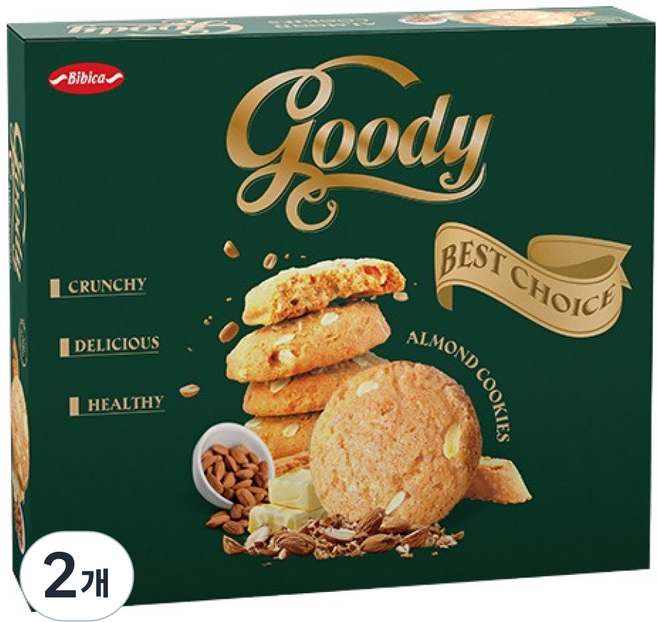 Bibica Goody 杏仁餅乾, 2個, 300g