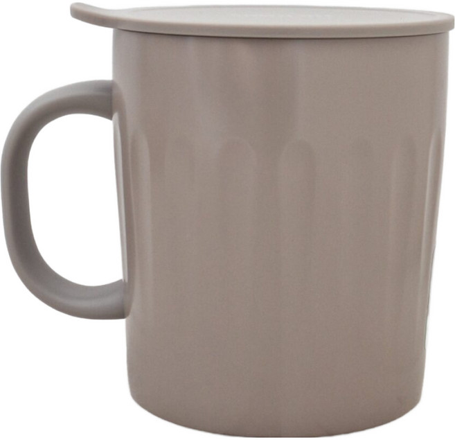 THERMOS 膳魔師 不鏽鋼真空保溫馬克杯, 灰褐色, 550ml, 1個