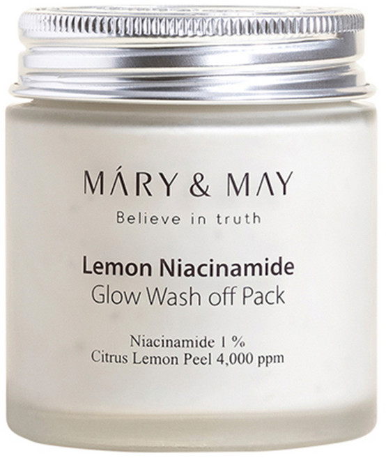 MARY&MAY 檸檬菸鹼醯胺淨亮泥膜 125g, 1罐, 1罐