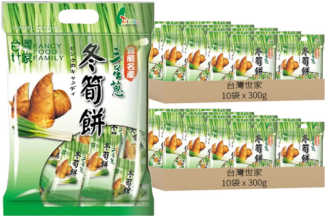 台灣世家 三星蔥冬筍餅, 300g, 20袋