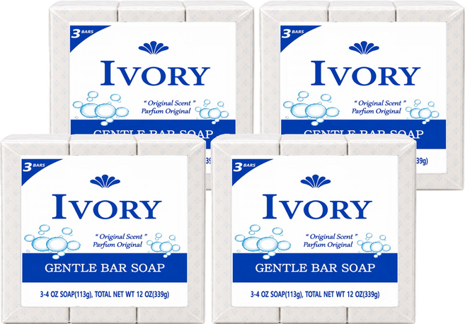 IVORY 原味香皂, 113g, 12個