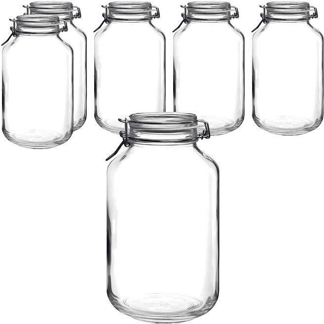 Bormioli Rocco 密封梅酒罐, 4900ml, 6個