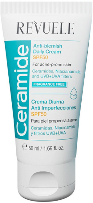 REVUELE 神經醯胺淨瑕防曬乳 SPF50+, 50ml, 1條