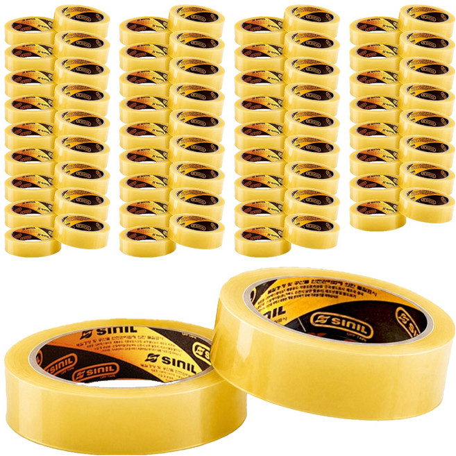 Sinil Tape 水車文具膠帶 24mm x 25m, 透明, 120個