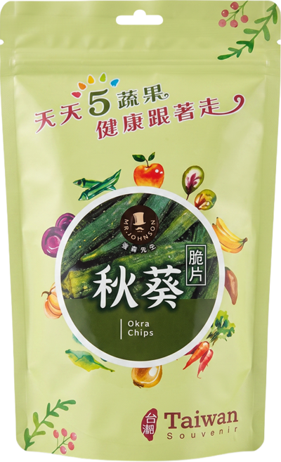 MR.JOHNSON 強森先生 秋葵脆片, 60g, 1包